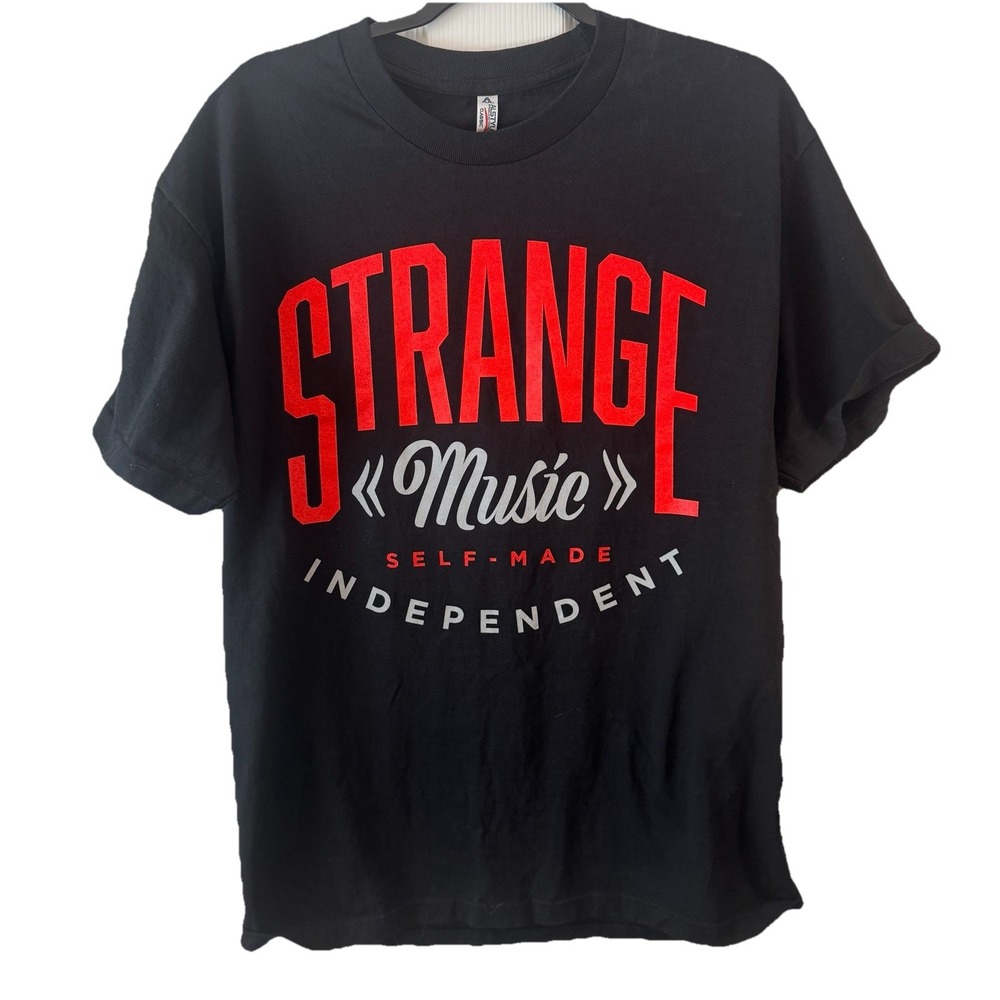 Tech N9ne's Strange Music Self Made Independent T Shirt Mens Large Black